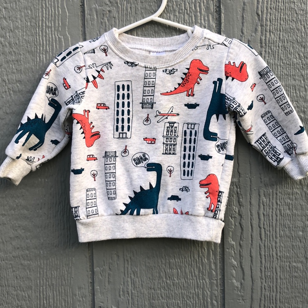 ✨3/$20✨ Super Cute Dinosaur Sweat Shirt 🦕 - Picture 1 of 3